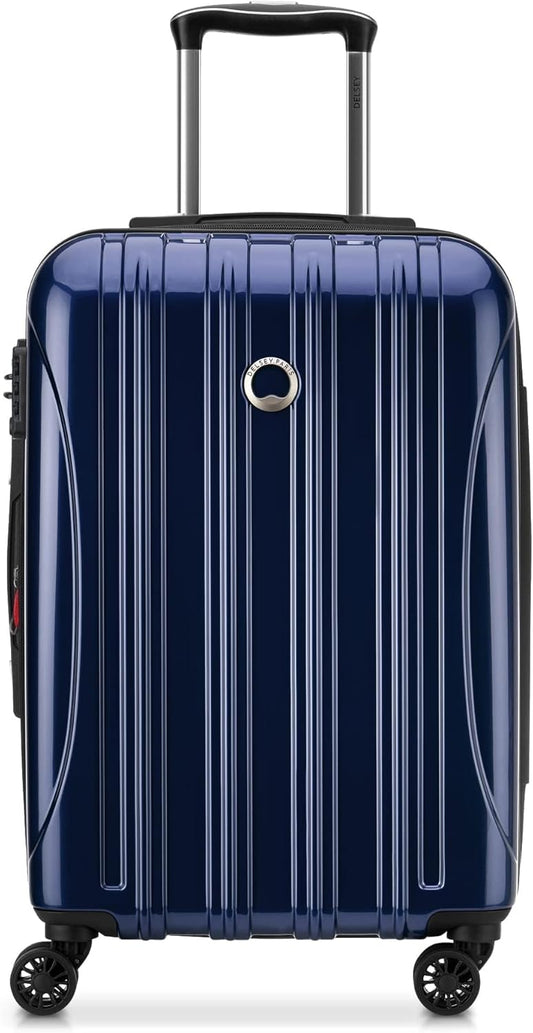 DELSEY PARIS Helium Aero Hardside Expandable Luggage with Spinner Wheels, Blue Cobalt, Carry-On 21 Inch