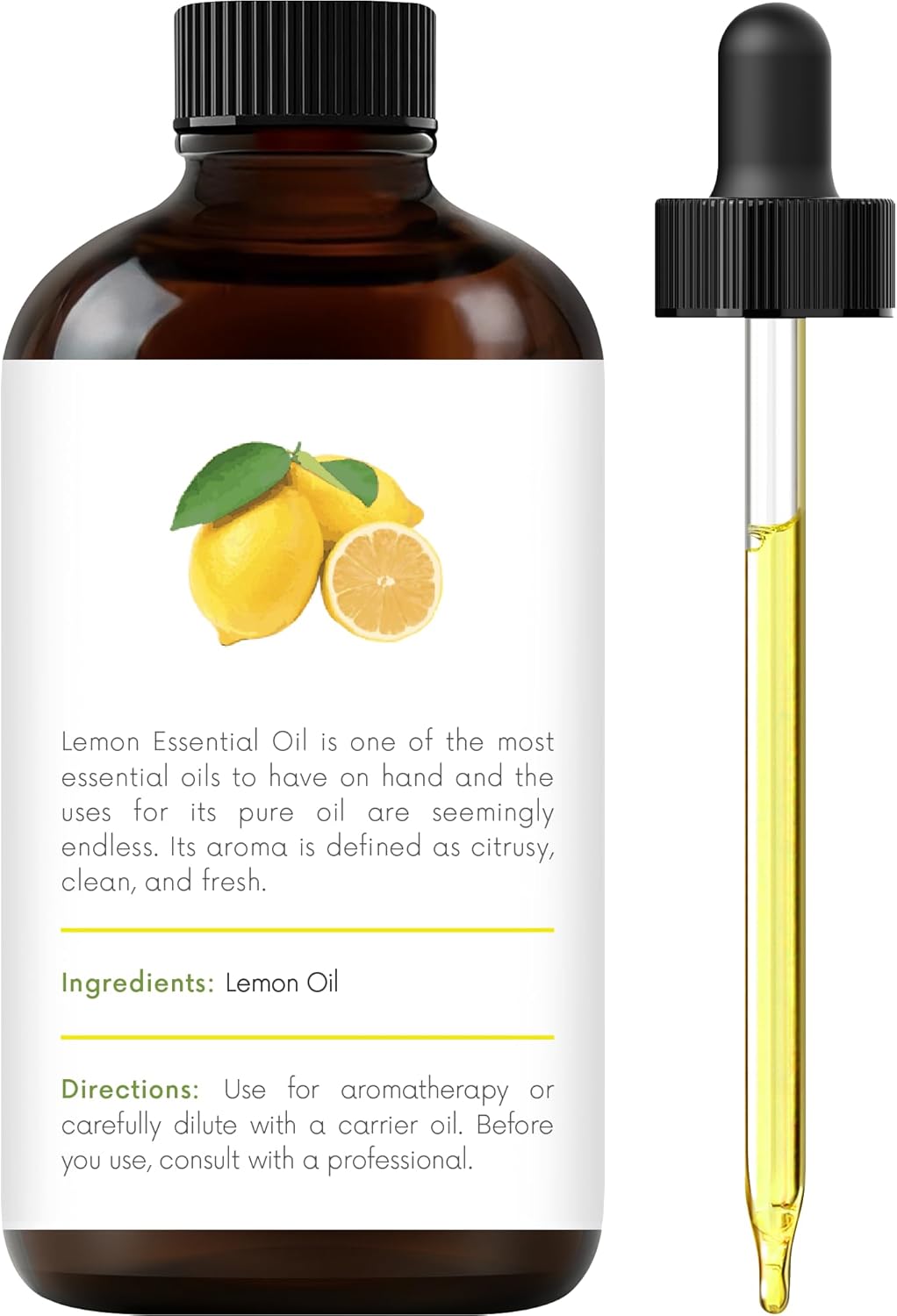 Handcraft Blends Lemon Essential Oil – 1 Fl Oz – 100% Pure and Natural – Premium Grade Essential Oil for Diffuser and Aromatherapy, Skin, Massage, Candle and Soap Making Fragrance