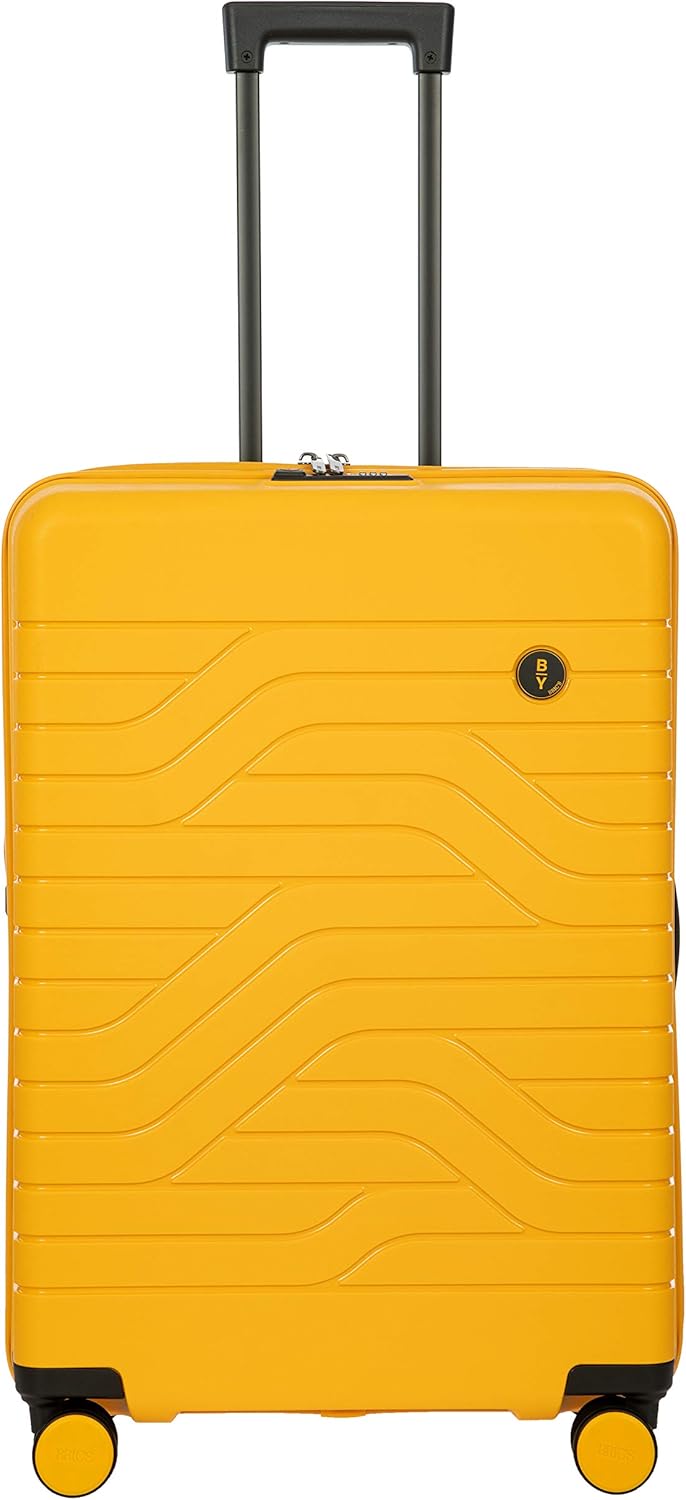 Bric's B|Y Ulisse Spinner Suitcase, Expandable Hard Shell Luggage with TSA Lock and Smooth 360° Wheels 28" – Mango