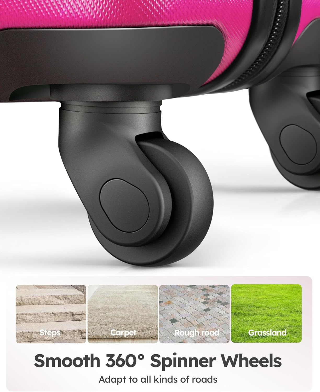 Suitour Luggage set 2 piece,Hardside Lightweight Suitcase Set with Spinner Wheels TSA Lock, 20 28 inch Travel Suitcase