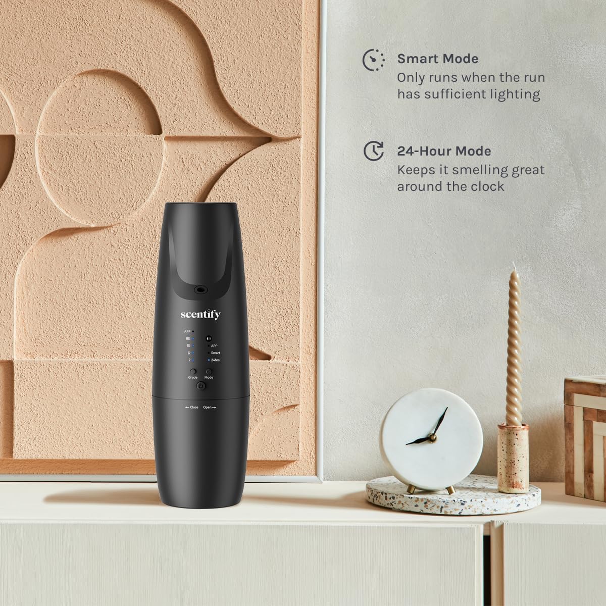 Scentify Plug-in Diffuser V2 - for Home, Office, Spa - Aromatherapy Bluetooth App Control - Waterless Quiet Aroma Essential Oil - 800 sq. ft - 100ml Bottle