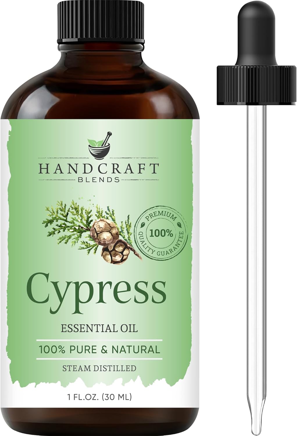 Handcraft Blends Cypress Essential Oil – 1 Fl Oz – 100% Pure and Natural – Premium Grade Essential Oil for Diffuser and Aromatherapy, Skin, Massage, Candle and Soap Making Fragrance