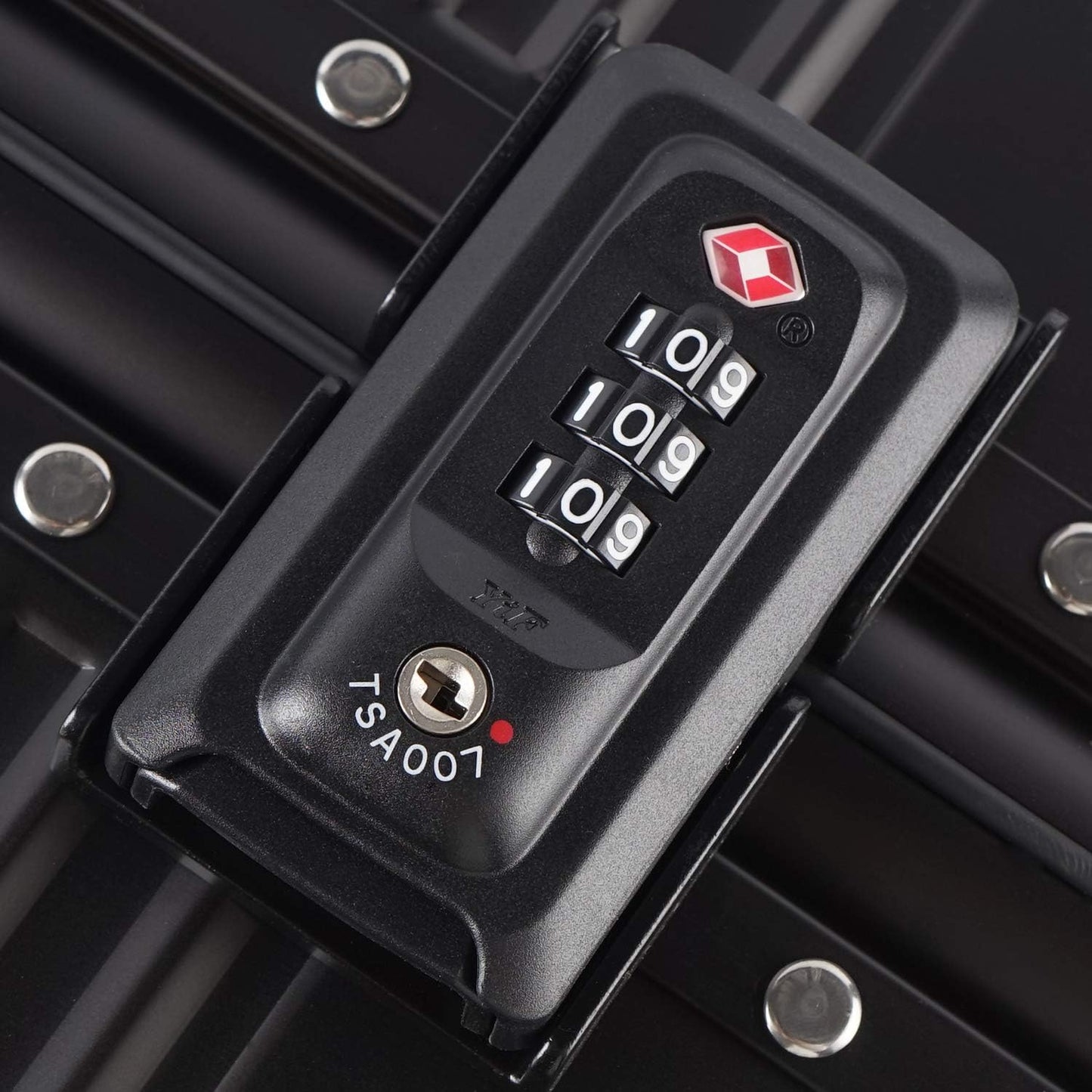 TRAVELKING All Aluminum Luggage with TSA Locks Metal Hard Shell Zipperless Spinner Alloy Metal Suitcase (Cool Metallic, 24 Inch)