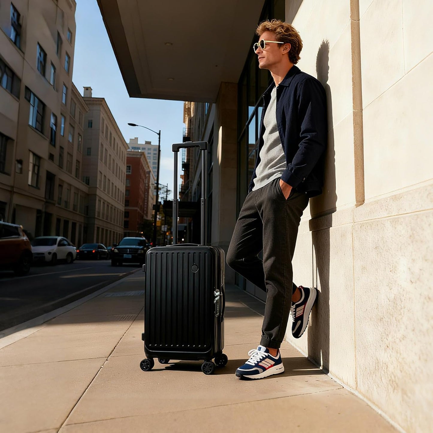 Carry on Suitcases with Wheels, 20 inch Carry on Luggage 22x14x9 Airline Approved, Hard Shell Top-open Design Luggage with Spinner wheels, Expandable Suitcase with YKK zipper, Lightweight and Durable.