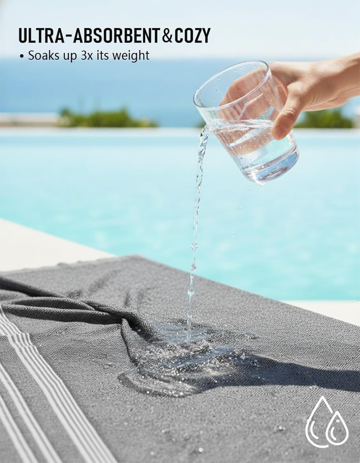 Oversized Turkish Beach Towel Blanket Cotton Giant XL Sandproof Towels Huge Linen XXL Extra Large Big Throw Quilt Blankets for Adults Cloud Travel Camping Glamping Accessories Essentials