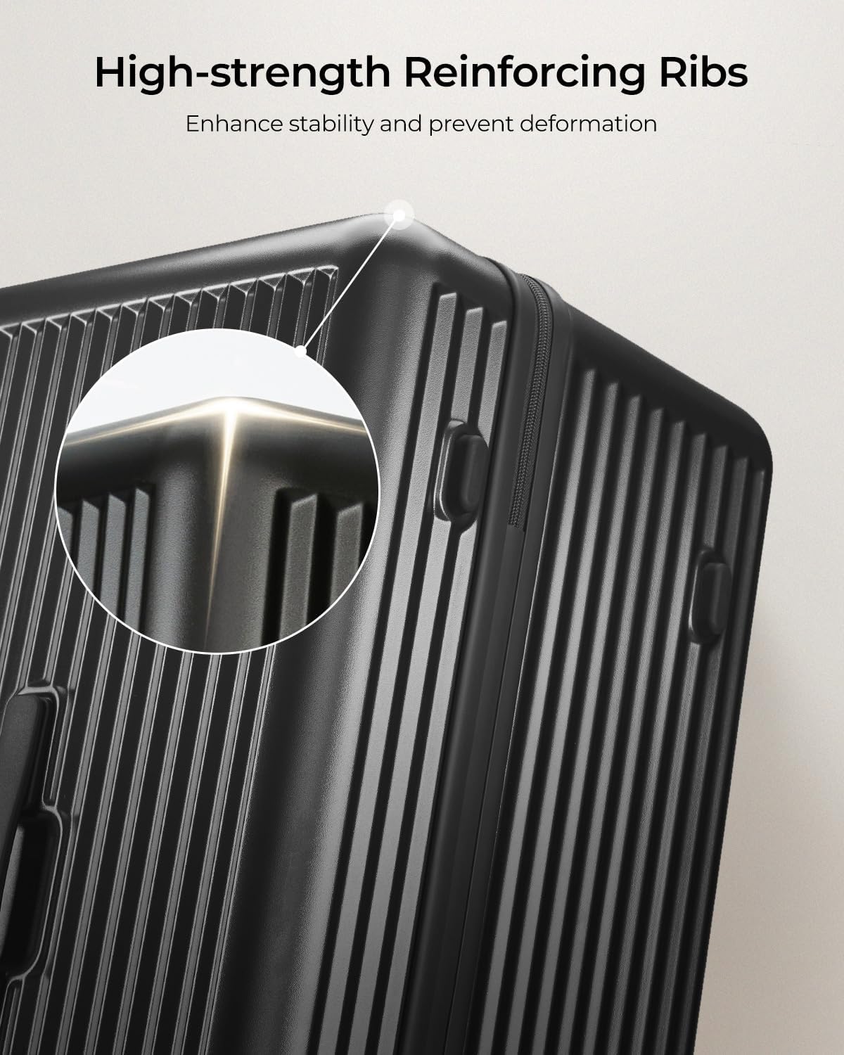 Trunk Luggage, 28 Inch Checked Luggage with Spinner Wheels, Lightweight PC Hard Shell Large Suitcase with TSA Lock, Removable Dividers (Grey, 1PC)