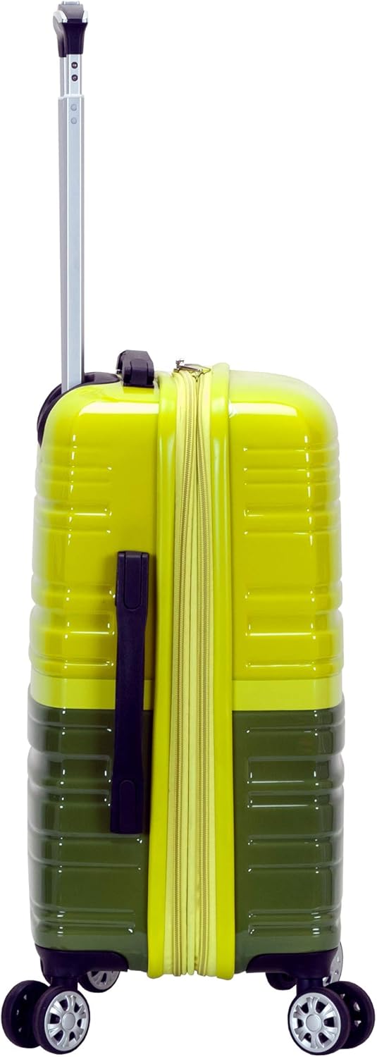 Rockland Melbourne Hardside Expandable Spinner Wheel Luggage, Two Tone Green, 2-Piece Set (20/28) (F225-2TONEGREEN)
