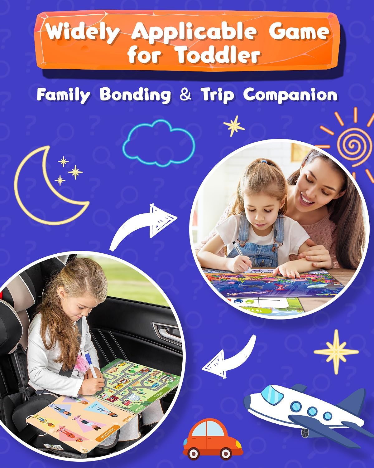 Search and Find Book and Handwriting Practice Books Set, More Than 50+ Preschool Learning Activities for Toddler and Kids 3-8, Travel Games for Road Trip Car Airplane, Christmas Birthday Gift for Kids