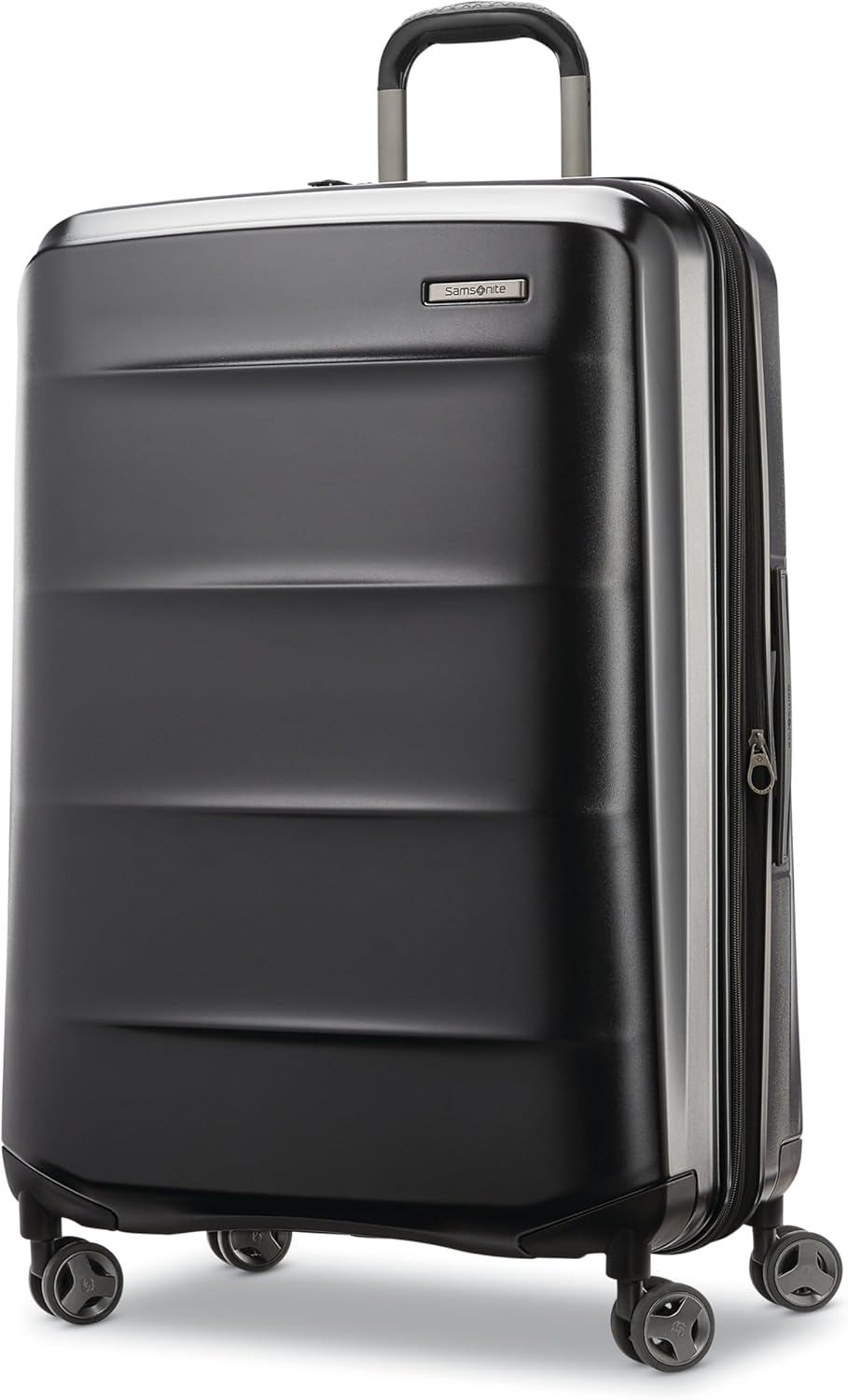 Samsonite Octiv Lightweight Hardshell 28-Inch Large Checked Luggage - Durable & Impact Resistant, 360° Aero Trac Spinner Wheels, Adjustable Telescopic Handle, Expandable, TSA Approved Lock - Black