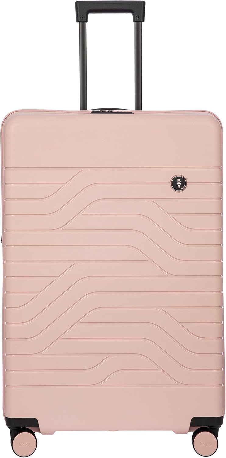 Bric's B|Y Ulisse Spinner Suitcase, Expandable Hard Shell Luggage with TSA Lock and Smooth 360° Wheels 30" – Pearl Pink