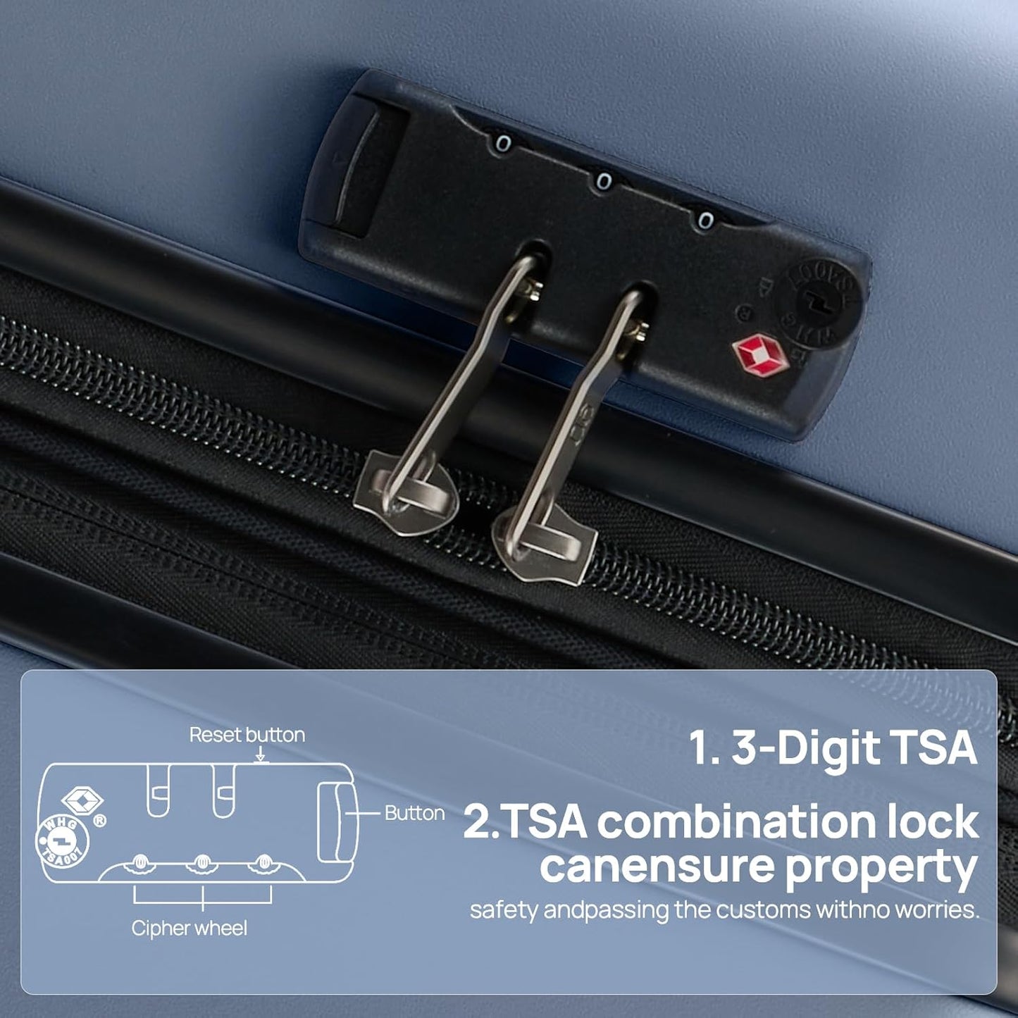 NINETYGO Large Checked Luggage 28 Inch, Checking In Luggage with Smooth Spinner Wheels, Expandable, Hard Shell PC+ABS Suitcase, Lightweight Travel Luggage, TSA Approved (Blue, Andes)