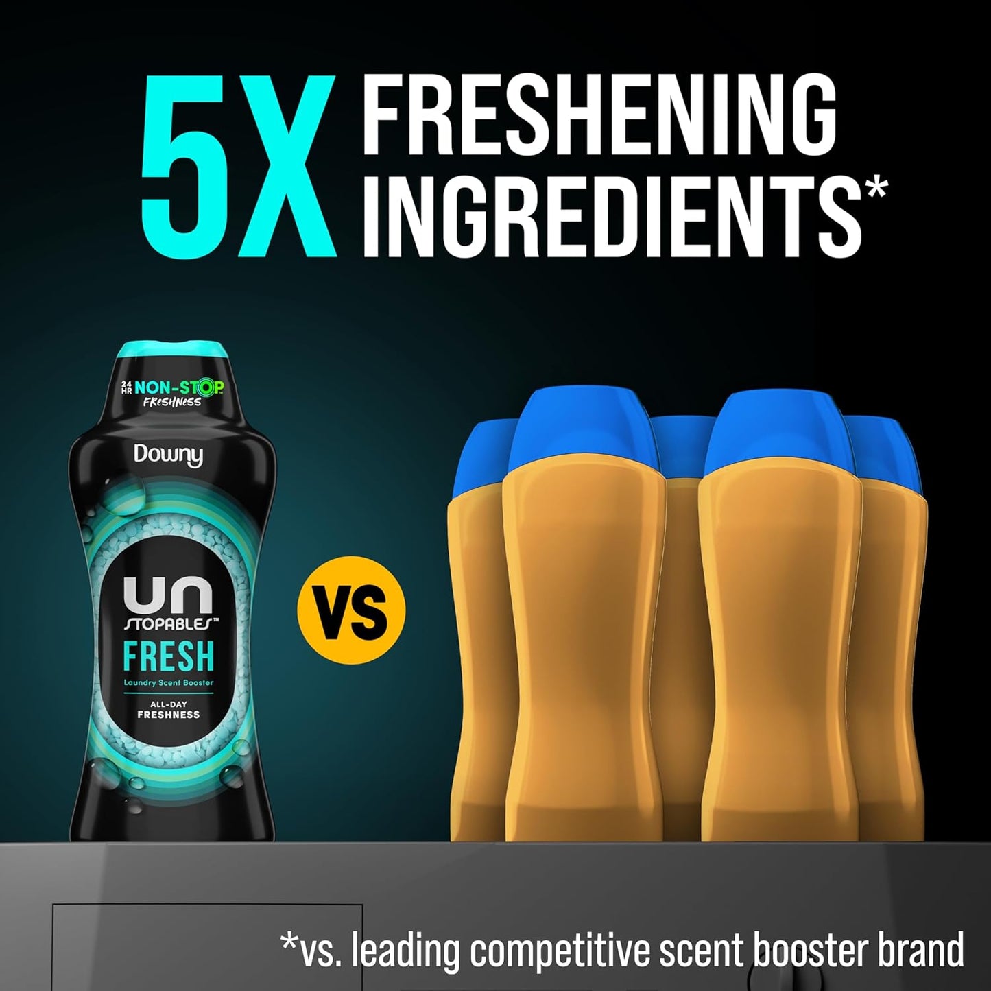 Downy Unstopables In Wash Scent Booster Beads, Fresh Scent, 24 oz, Laundry Beads for odor Protection, Downy Scent Booster Beads, Laundry Scent Boosters