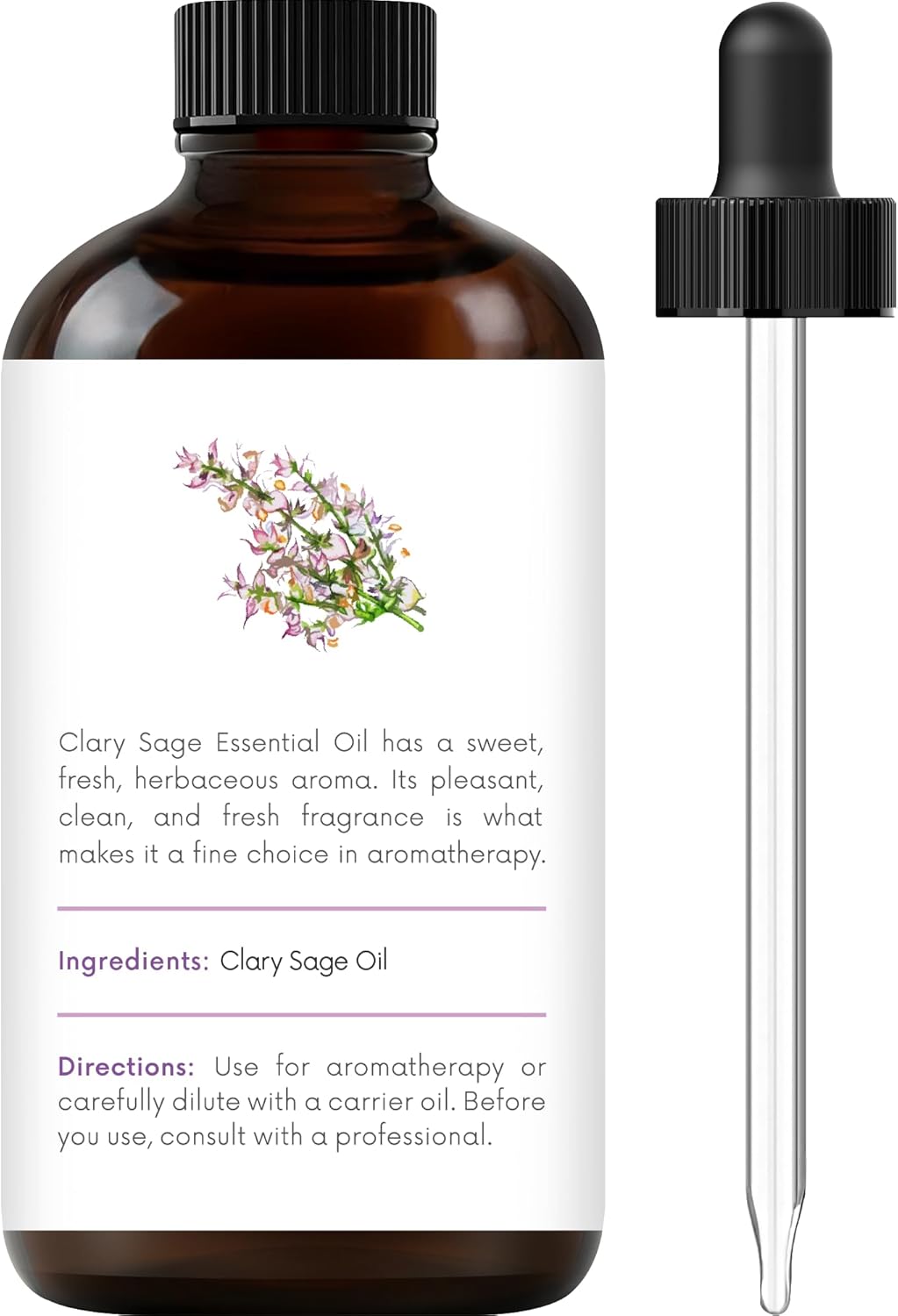 Handcraft Blends Clary Sage Essential Oil – 1 Fl Oz – 100% Pure and Natural – Premium Grade Essential Oil for Diffuser and Aromatherapy, Skin, Massage, Candle and Soap Making Fragrance