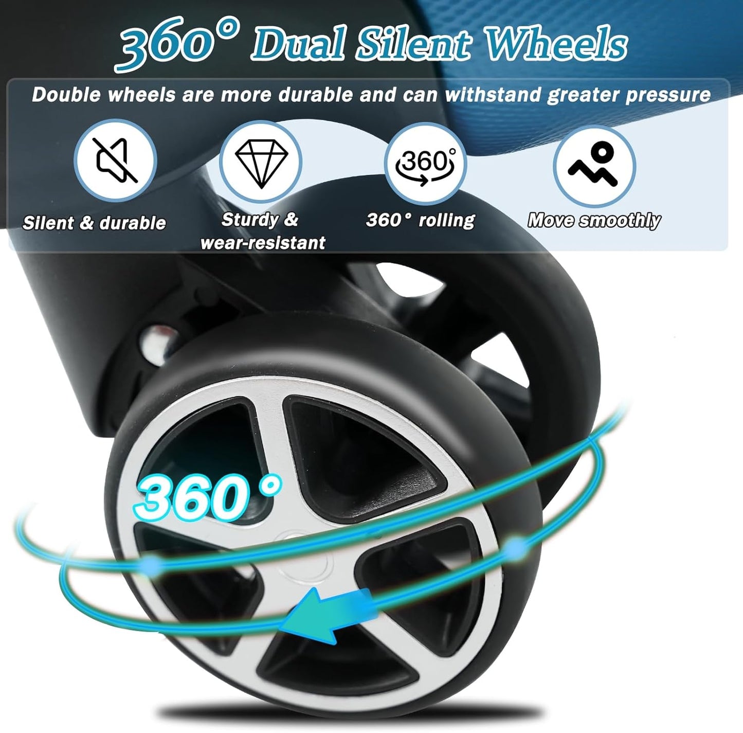 Merax Luggage Set 13 Piece, Hardshell ABS Suitcases with 8 Silent Spinner Wheels, Durable and Lightweight Travel Luggage for Family Trips