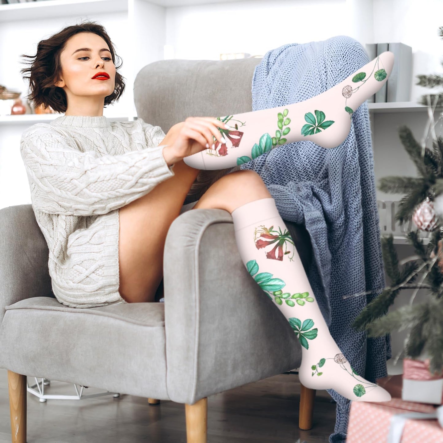 Bluemaple Compression Socks for Women & Men Circulation (6 Pairs) 15-20 mmHg is Best Support for Athletic Running Cycling