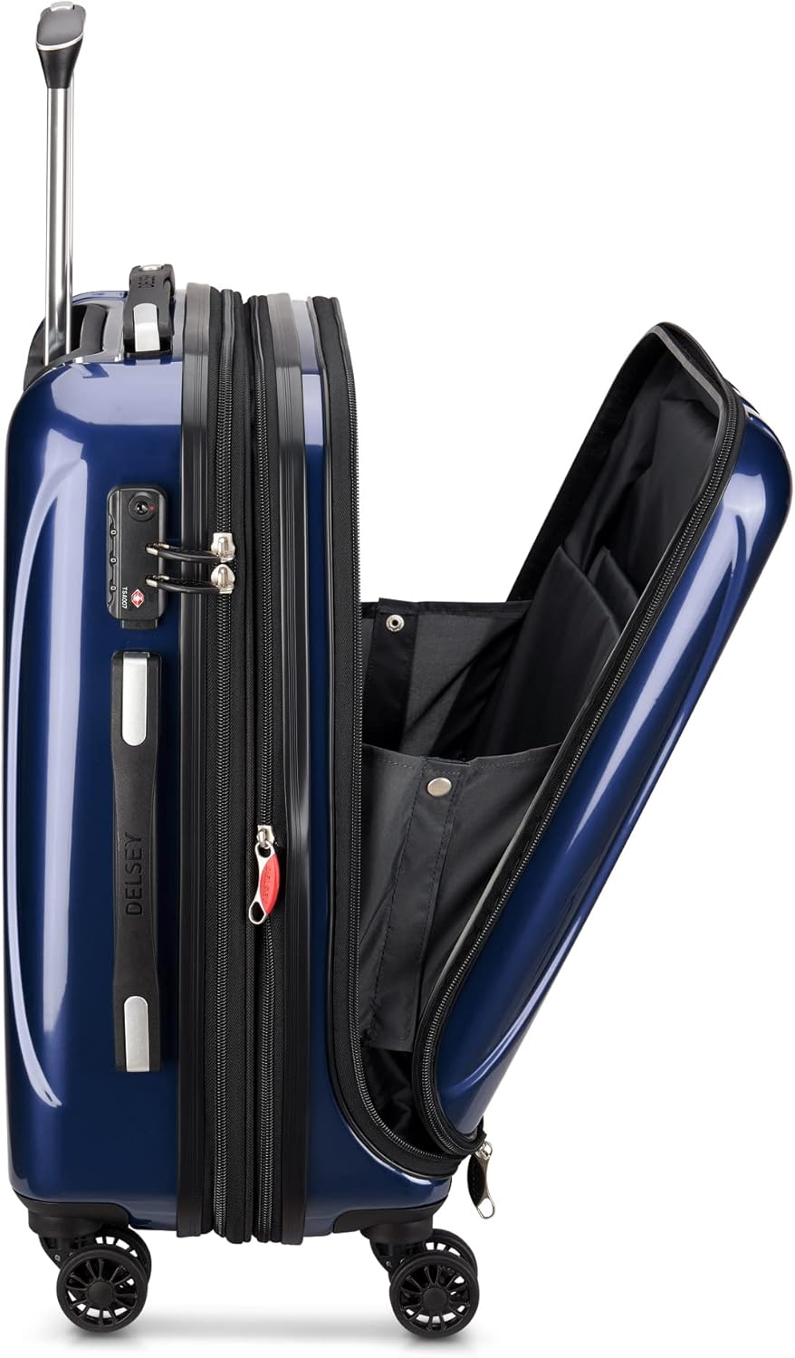 DELSEY PARIS Helium Aero Hardside Expandable Luggage with Spinner Wheels, Blue Cobalt, 2-Piece Set (19/24)