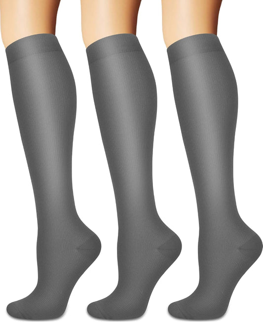 Compression Socks for Women and Men Circulation (3 Pairs) is Best Support for Running Athletic Cycling Hiking