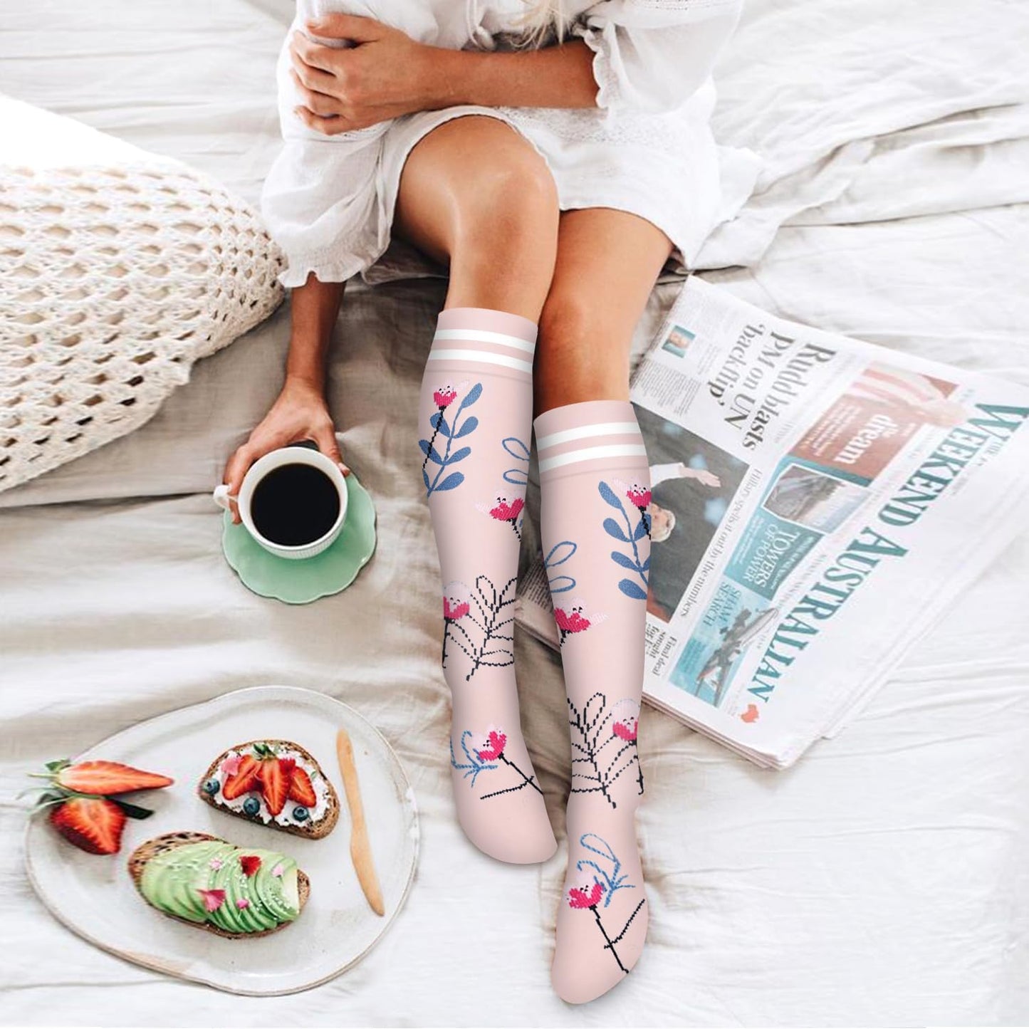 6 Pack Copper Compression Socks for Women and Men Circulation-Best Support for Medical, Running,Nursing,Athletic