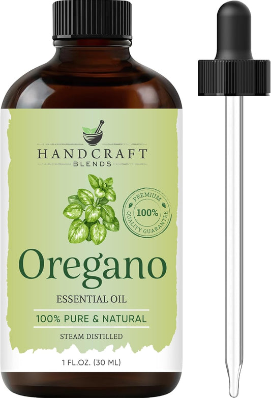 Handcraft Blends Oregano Oil – 1 Fl Oz – 100% Pure and Natural – Premium Grade Essential Oil for Diffuser and Aromatherapy, Skin, Massage, Candle and Soap Making Fragrance