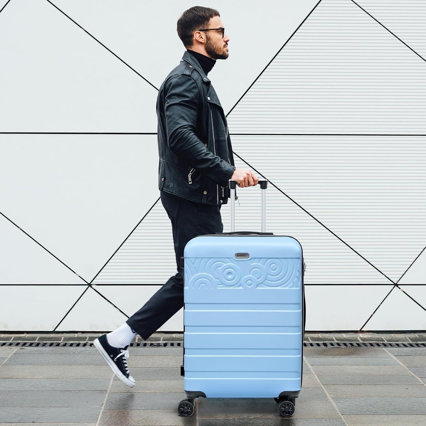 Krute Luggage 28 Inch Suitcase With Wheels Large Suitcases Lightweight Hard Shell PC ABS TSA Lock Checked Luggages