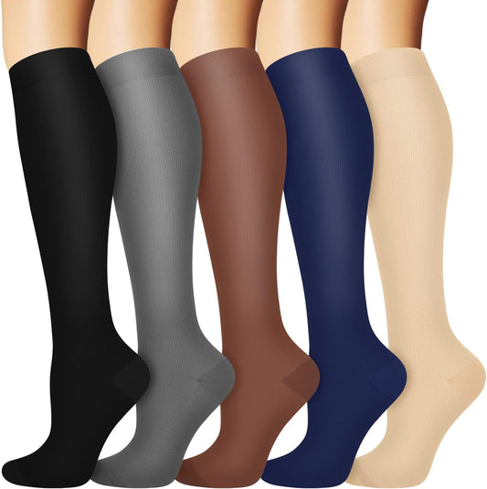 Compression Socks for Women and Men Circulation (3 Pairs) is Best Support for Running Athletic Cycling Hiking