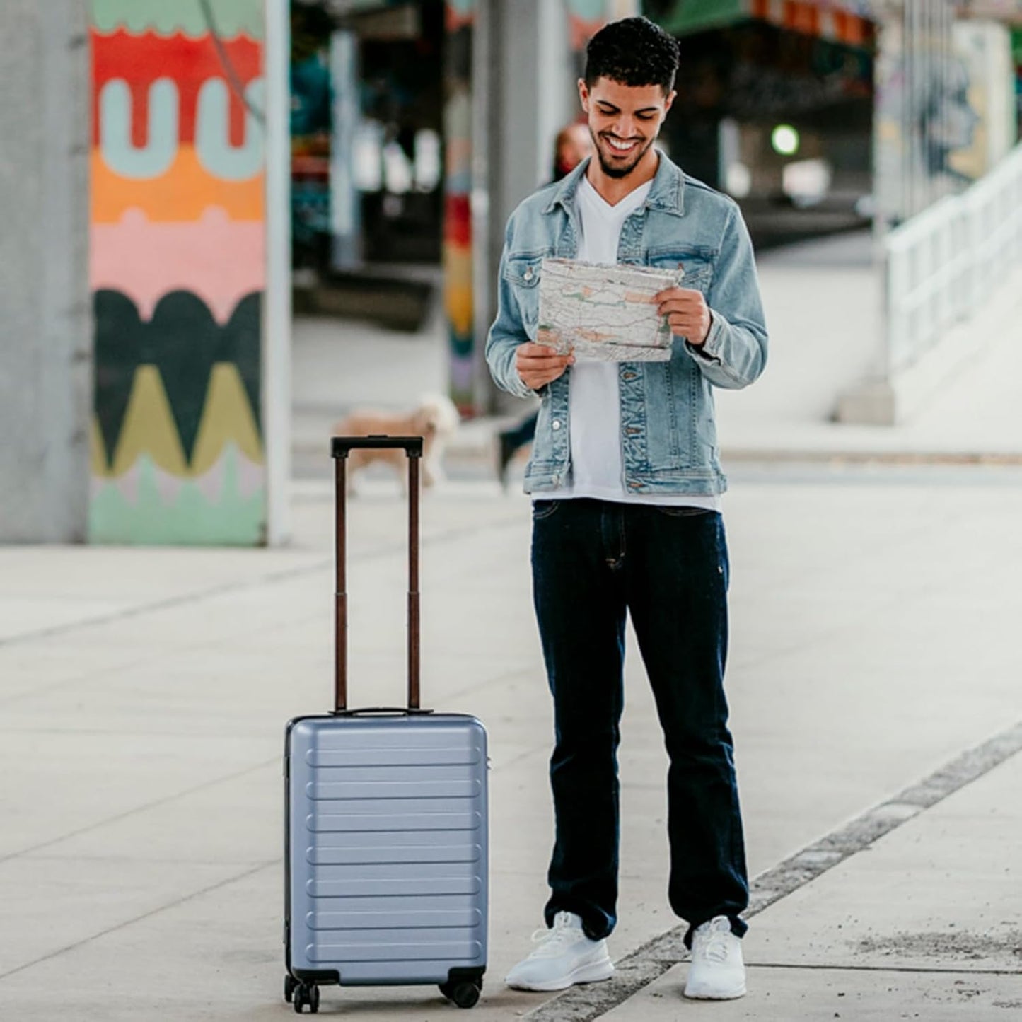 NINETYGO Carry On Luggage 22x14x9 Airline Approved, 20 Inch Luggage with Smooth Spinner Wheels, Lightweight, Hard Shell PC Suitcase Carry-On, Travel Luggage, TSA Approved (Shadow, Rhine Basic)