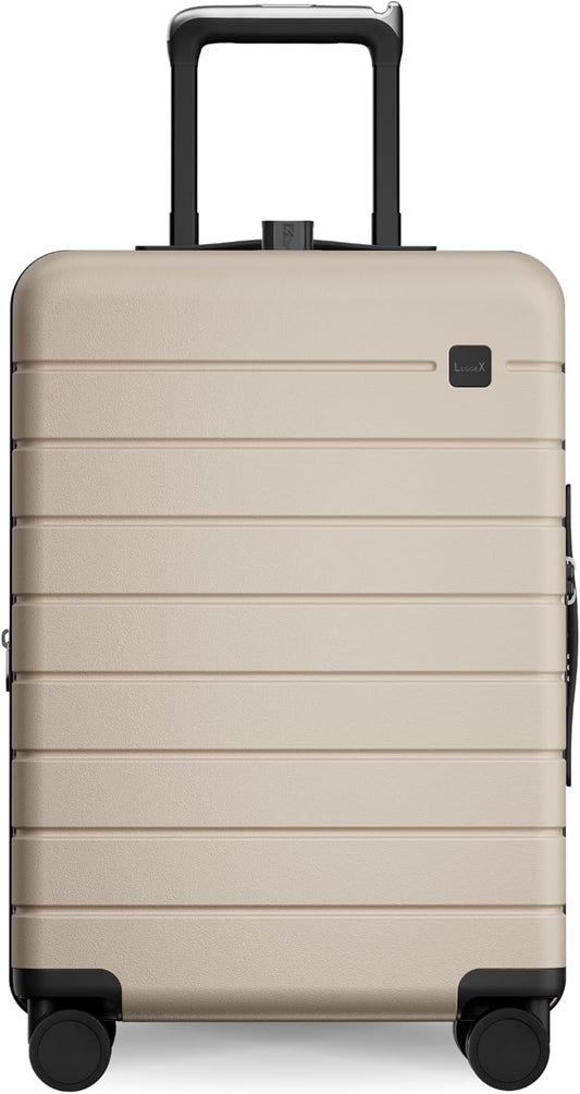 LUGGEX Carry On Luggage HUP3, Accelerate Access with DiHook, Handy Pouch, 20 inch Expandable Hard Shell Suitcases with Spinner Wheels (HX-Core)