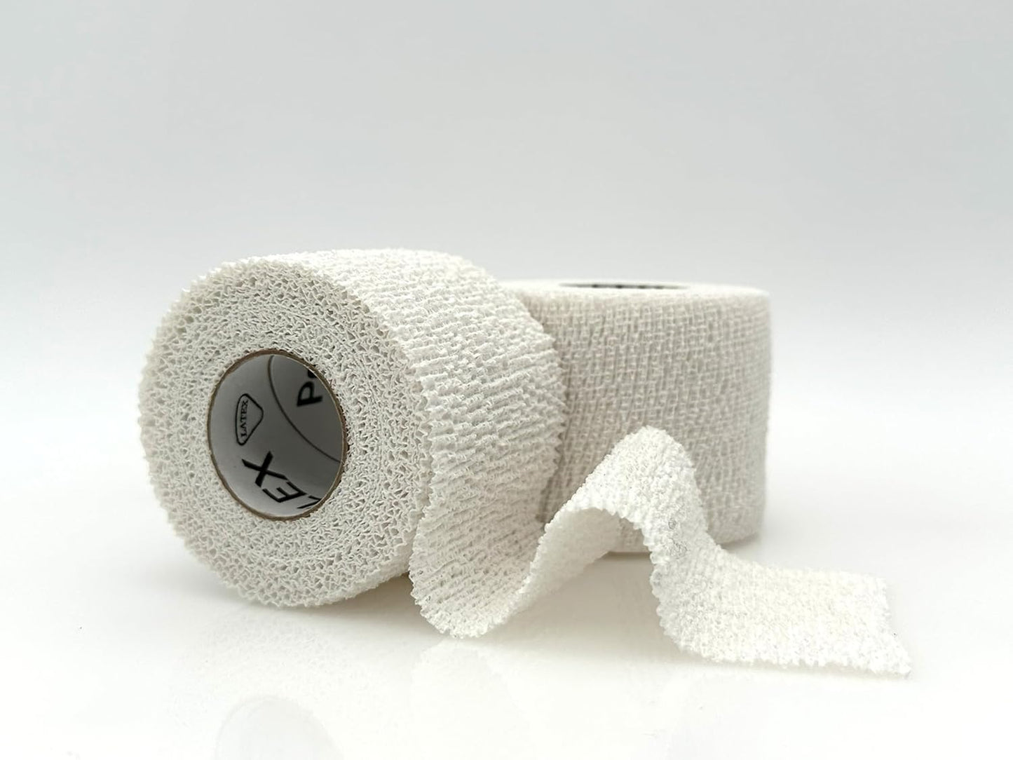 PowerFlex – Self-Adhering Sports Wrap for Injury Prevention & Post-Injury Stability – Medical-Grade, Sweat & Water Resistant First Aid Wrap for Athletes - White, 2 inch, 2 Rolls