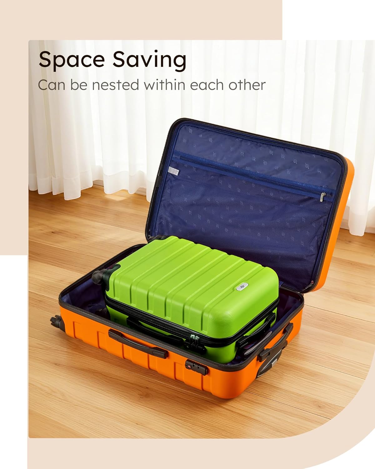 Suitour Luggage set 2 piece,Hardside Lightweight Suitcase Set with Spinner Wheels TSA Lock,20 28 inch Travel Suitcase