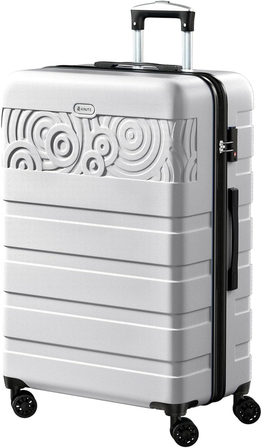 Krute Luggage 28 Inch Suitcase With Spinner Wheels Large Suitcases Lightweight Hard Shell PC ABS TSA Lock Checked Luggages
