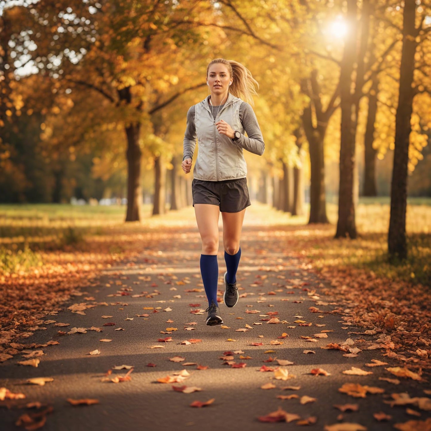 Graduated Compression Socks for Women&Men 20-30mmhg Knee High Socks Travel Hiking Running Stocking