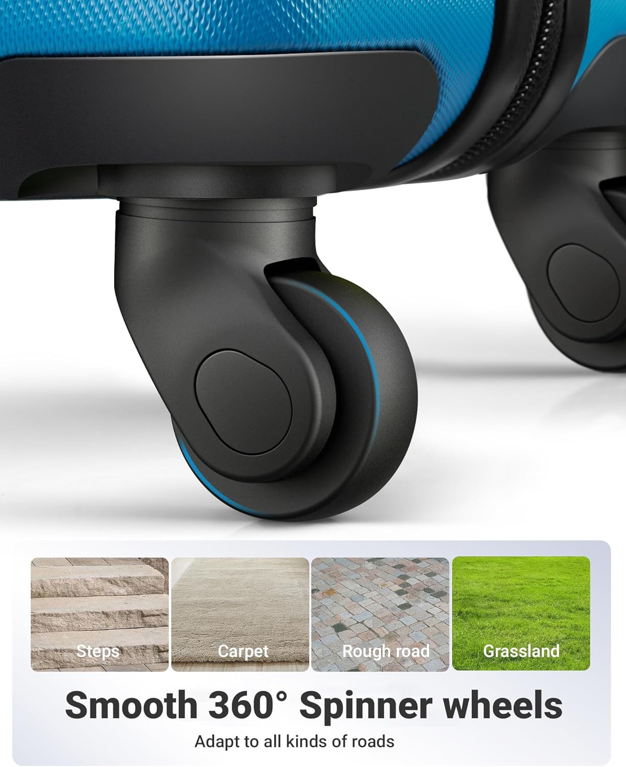 Suitour 2 Piece Luggage Sets,Hard Shell Carry on Luggage and Lightweight 28 inch Checked Luggage for Travel (20 in/28in)