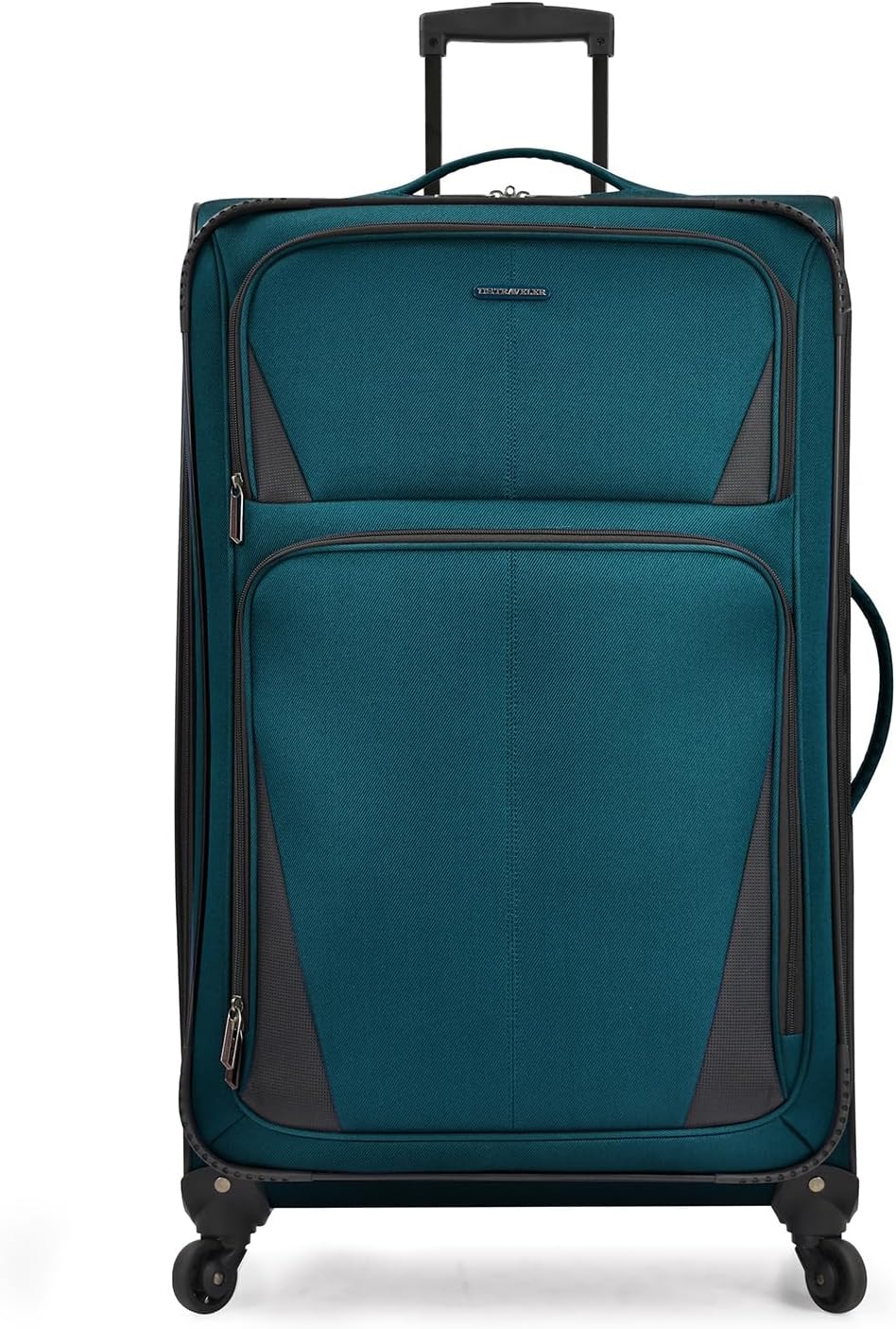 U.S. Traveler Aviron Bay Expandable Softside Luggage with Spinner Wheels, Teal, 30-Inch, US08125E31