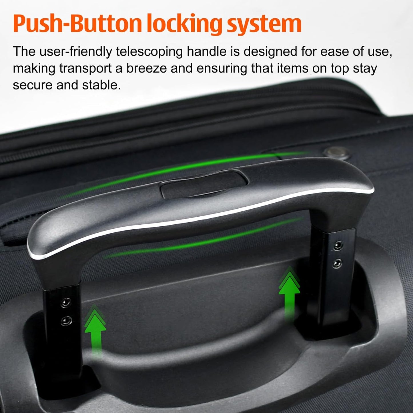 Verdi Softside Expandable 24 Inch Luggage with Spinner Wheels Lightweight Suitcase (Black, Checked-Large 24-Inch)