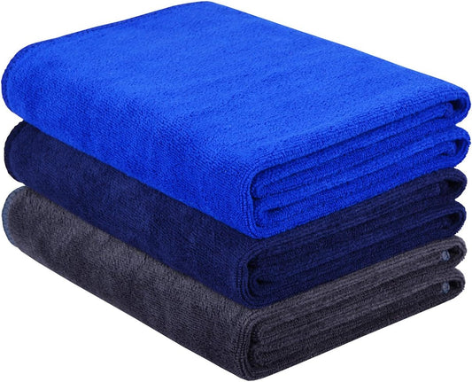 HOPESHINE Gyms Towels for Men & Women Microfiber Exercise Fitness Home Absorbent Sweat Yoga Towels Sports Towels Soft Fast Drying 16inch x32inch 3-Pack