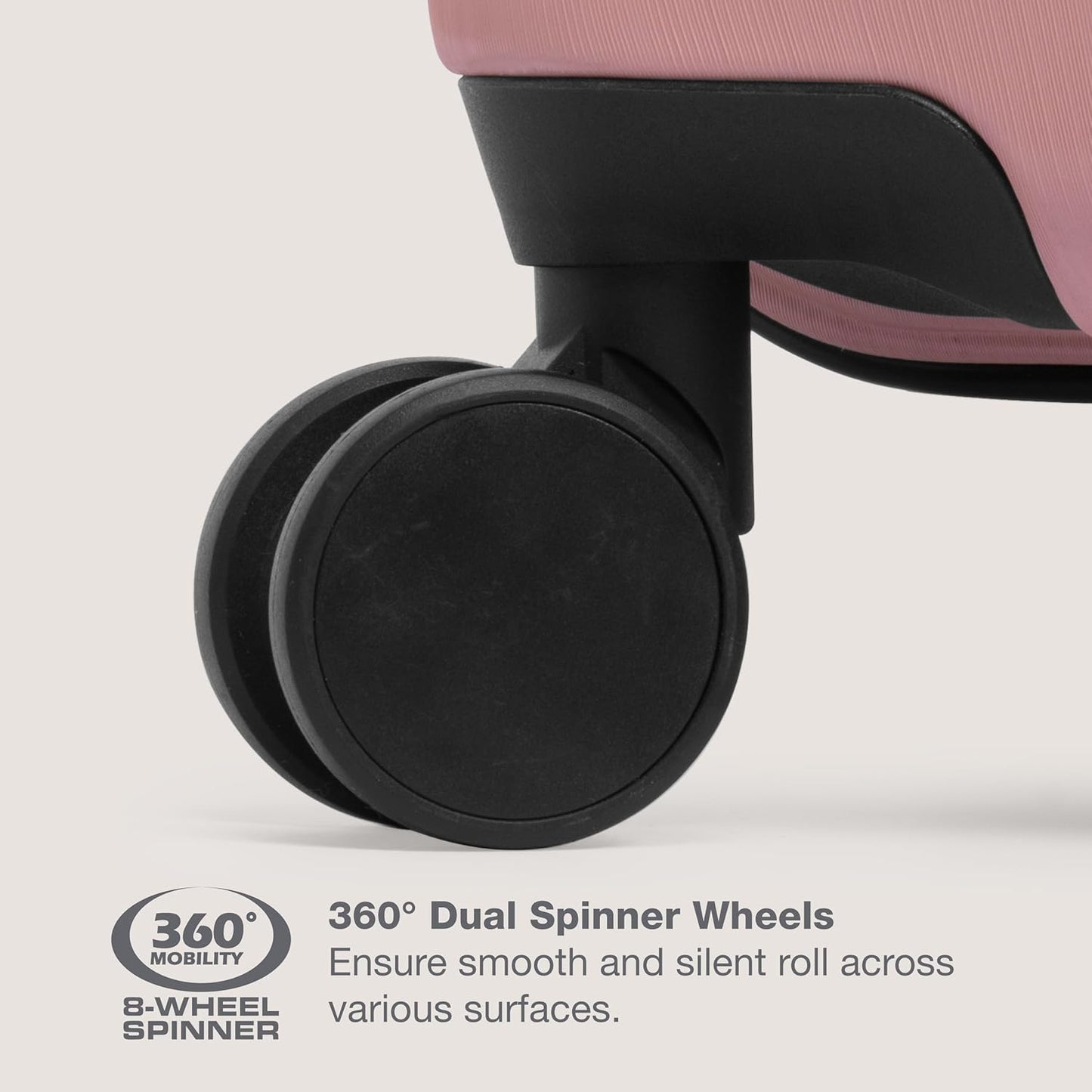 U.S. Traveler Boren Hardside Spinner Luggage With Aluminum Handle, Pink, Checked-Large 30-Inch