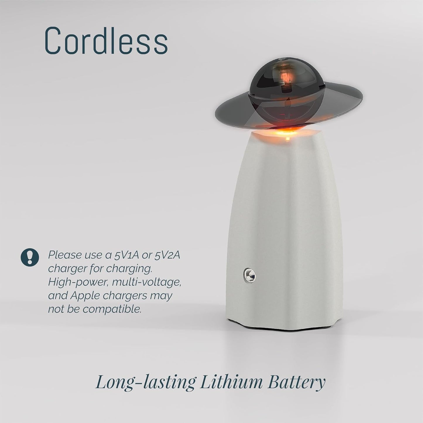 Scarecrow Glass Essential Oil Diffuser with Resin Base for Aromatherapy, Waterless Aroma Diffuser, Rechargeable & Portable Oil Nebulizer, Auto Shut-off Silent Operation Décor and Fragrance, Gift Ready