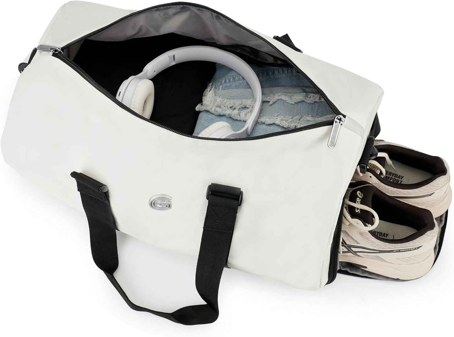 PRIMICIA ginzatravel Suitcase, 28 inch suitcase with wheel & Travel Bag & Suitcase Strap, Scratch resistant texture Lightweight PC material, TSA lock (Star Silver (combination))