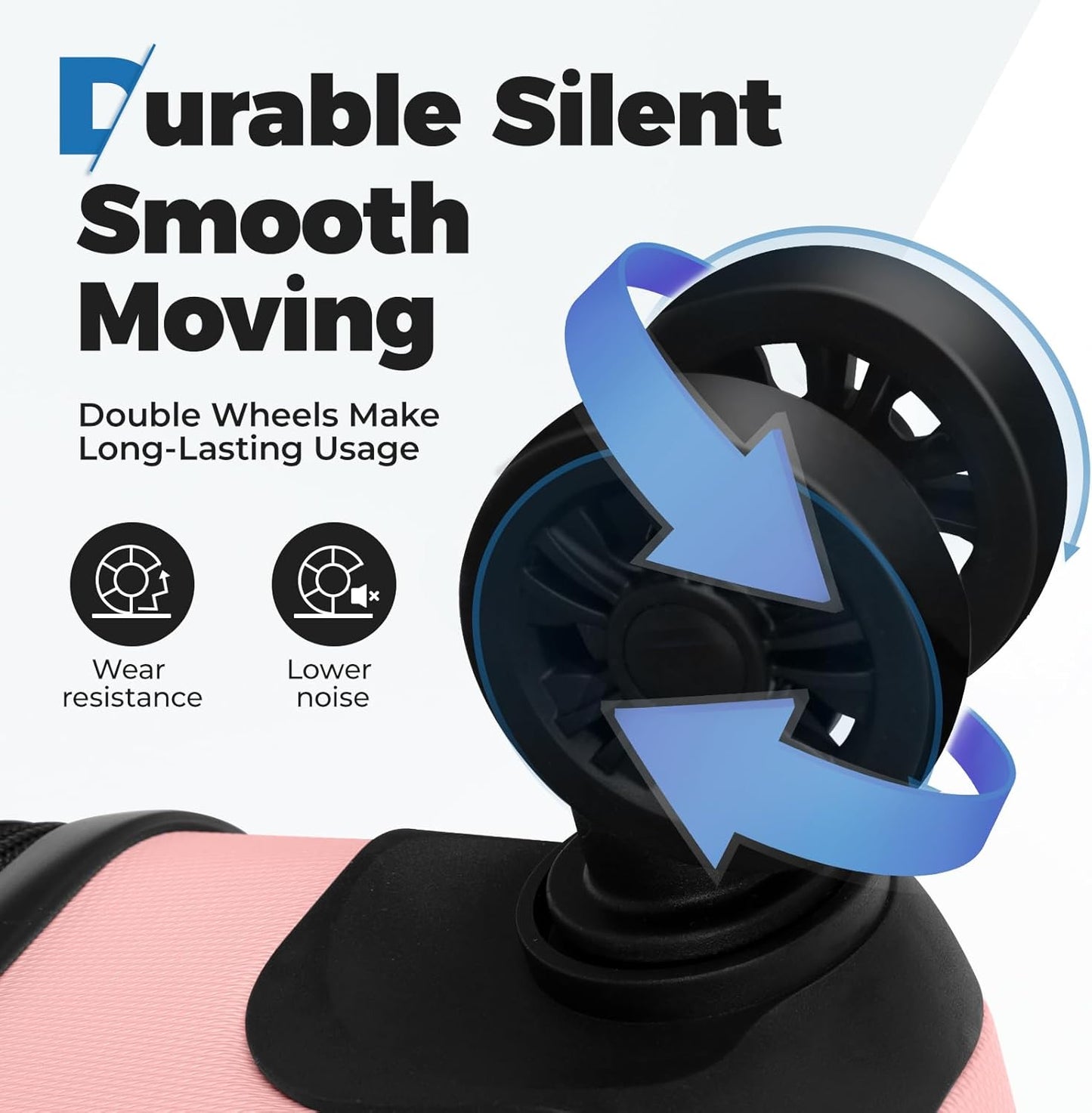 Krute Luggage 28 Inch Suitcase With Wheels Large Hard Shell Suitcases Lightweight PC ABS TSA Lock Checked Luggages