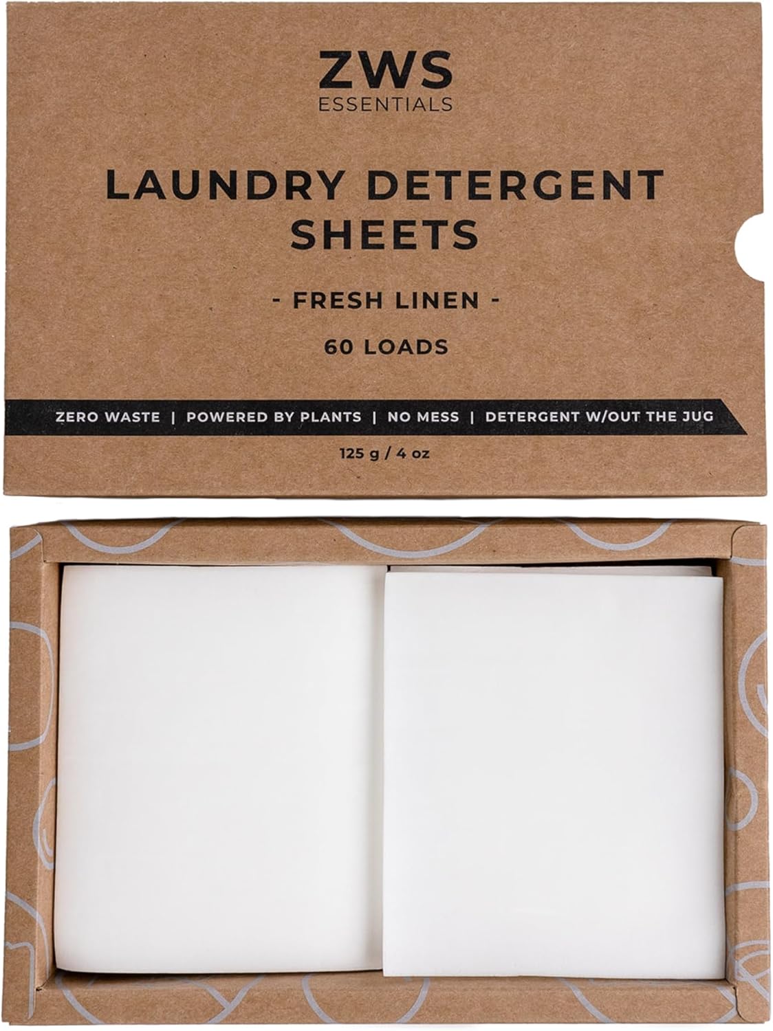 Laundry Detergent Sheets | Fresh Linen Scented Laundry Strips | Eco-Friendly, Plastic-Free Detergent for HE Machines and Everyday Use
