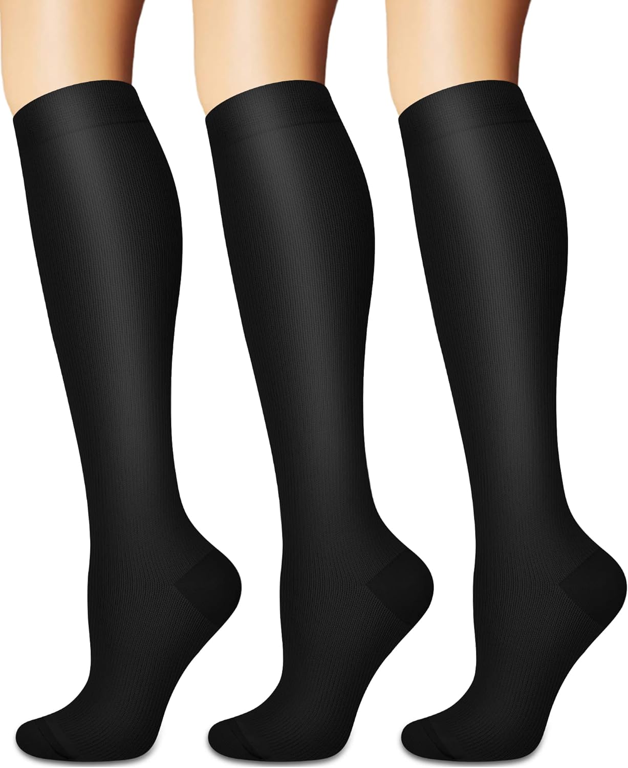 Compression Socks for Women and Men Circulation (3 Pairs) is Best Support for Running Athletic Cycling Hiking