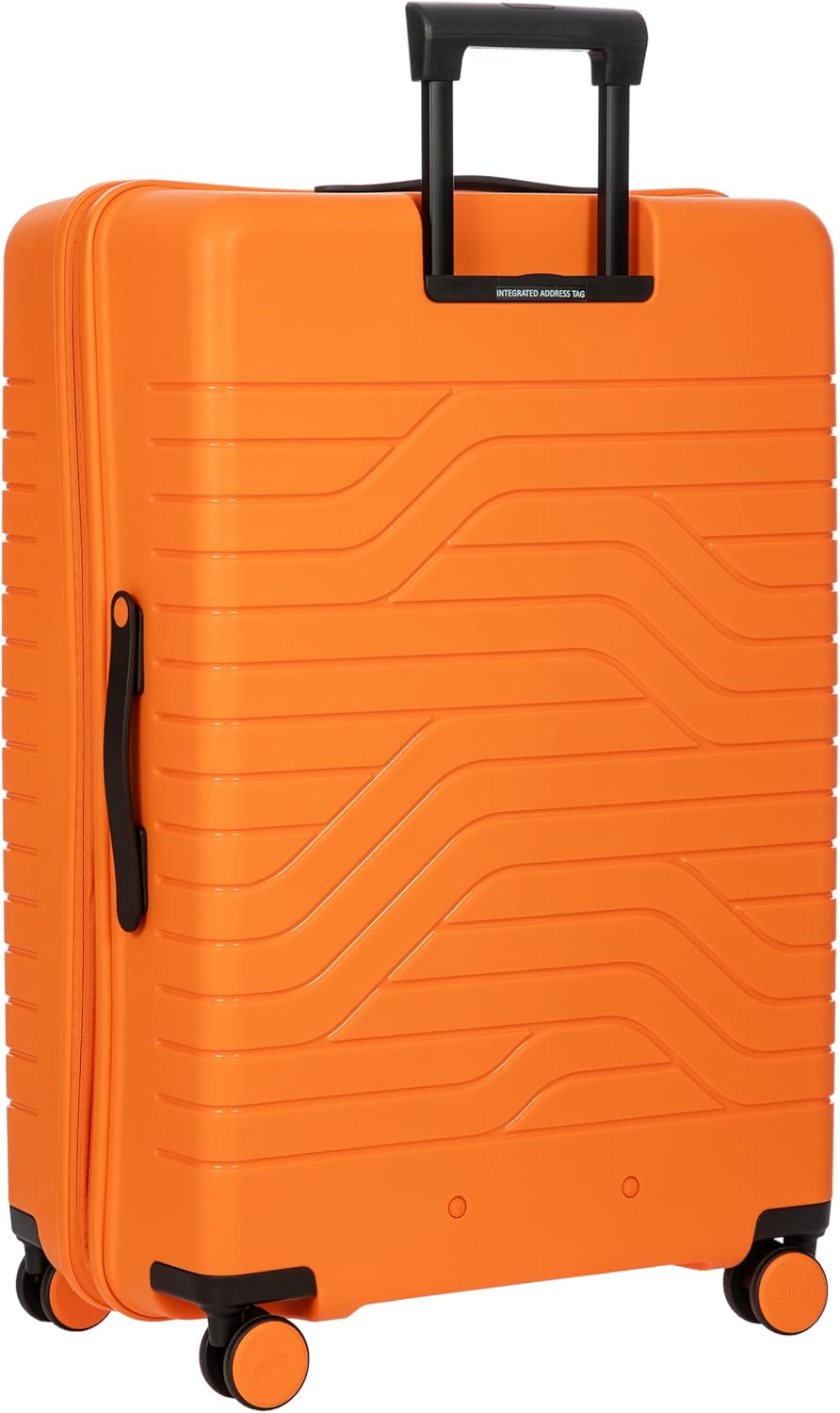 Bric's B|Y Ulisse Spinner Suitcase, Expandable Hard Shell Luggage with TSA Lock and Smooth 360° Wheels 30" – Orange