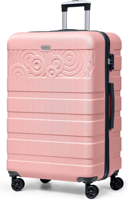 Krute Luggage 28 Inch Suitcase With Wheels Large Hard Shell Suitcases Lightweight PC ABS TSA Lock Checked Luggages