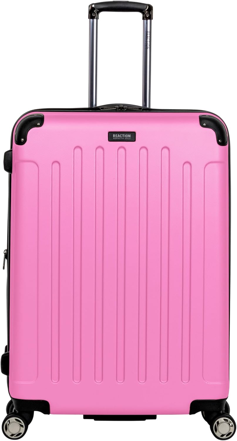 Kenneth Cole REACTION Renegade Luggage Expandable 8-Wheel Spinner Lightweight Hardside Suitcase, Watermelon, 2-Piece Set (20"/28")