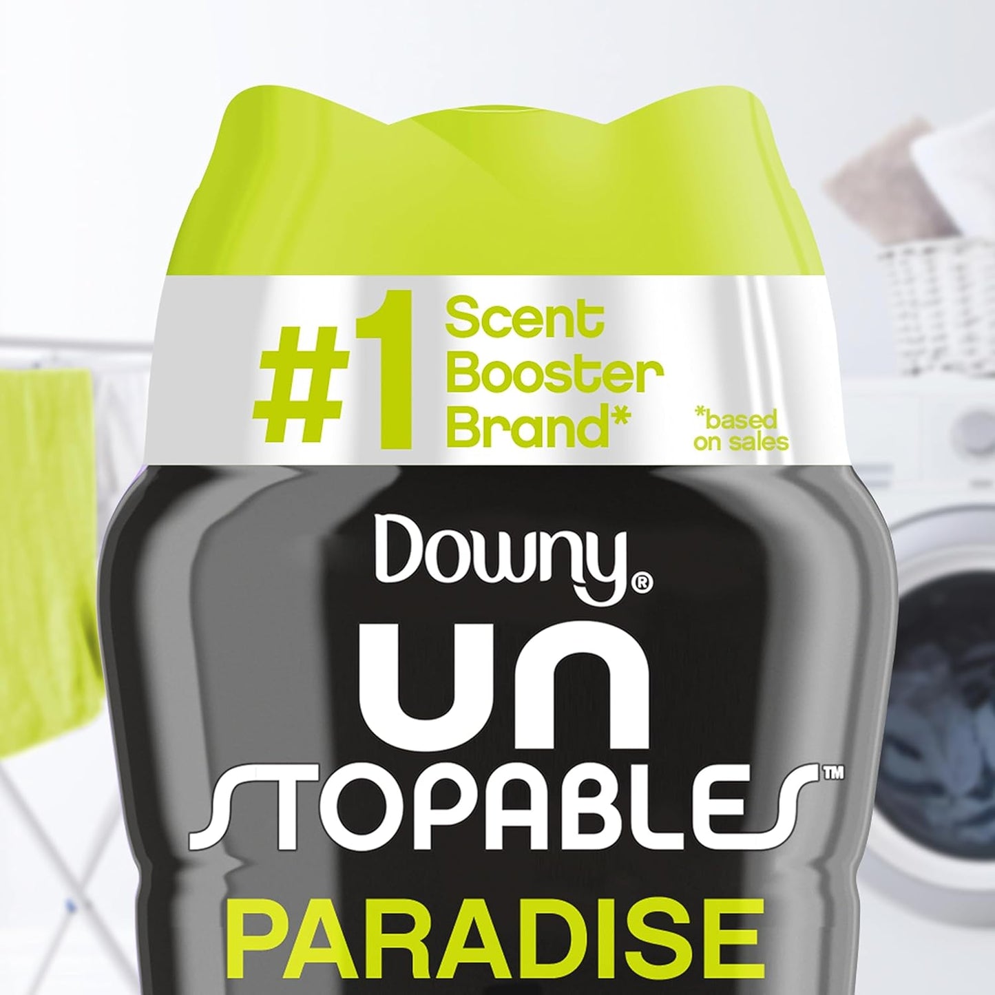 Downy Unstopables In Wash Scent Booster Beads, Paradise Scent, 12.2 oz, Laundry Beads for Odor Protection, Downy Scent Booster Beads, Laundry Scent Boosters