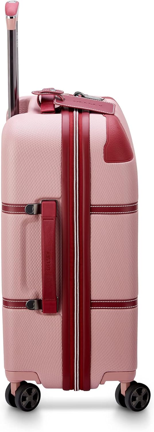 DELSEY PARIS Chatelet Air 2.0 Hardside Luggage with Spinner Wheels, Pink, Carry on 20 Inch