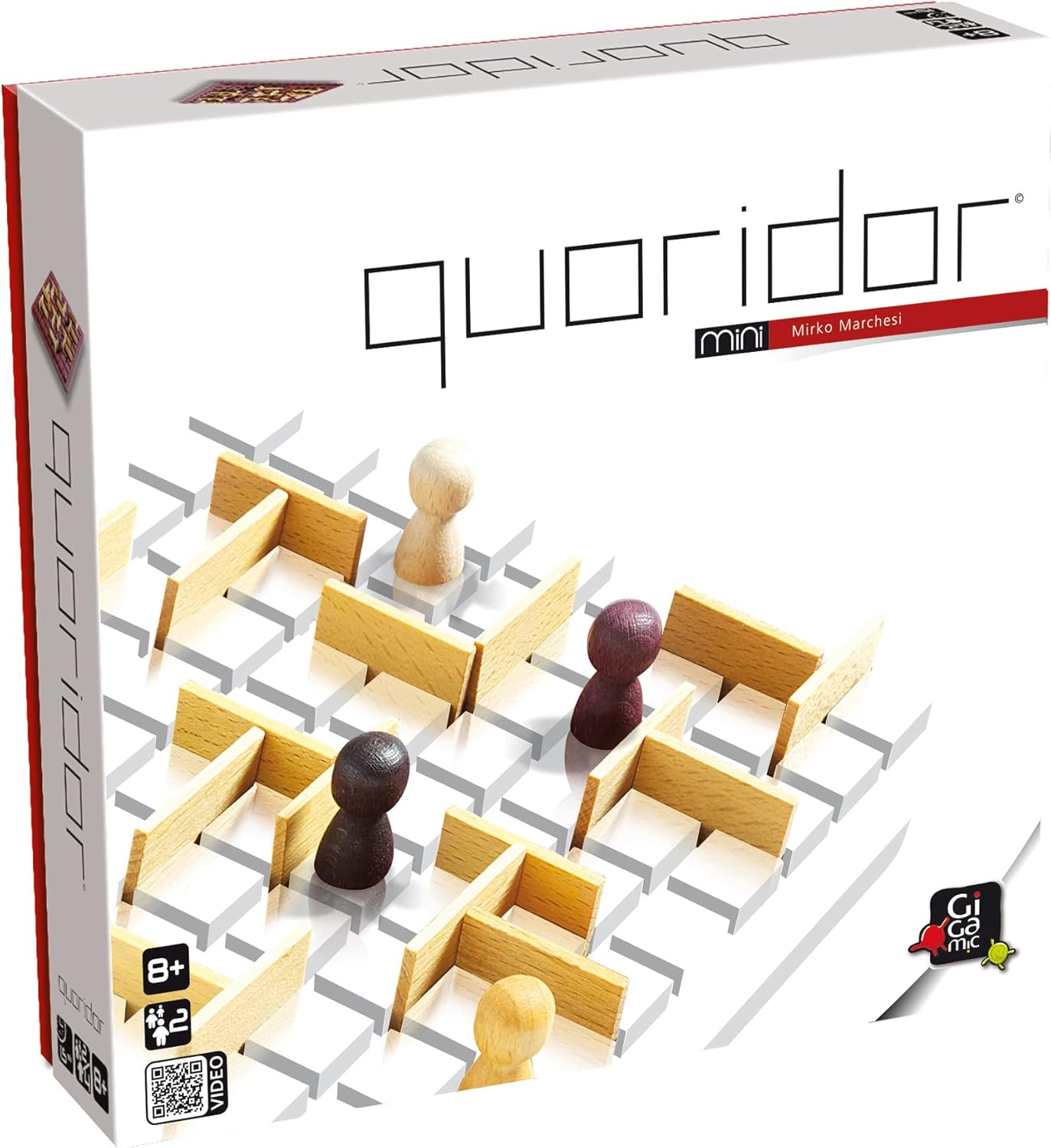 Quoridor Mini | Travel-Friendly Strategy Game for Families and Adults | Ages 8+ | 2 Players | 15 Minutes