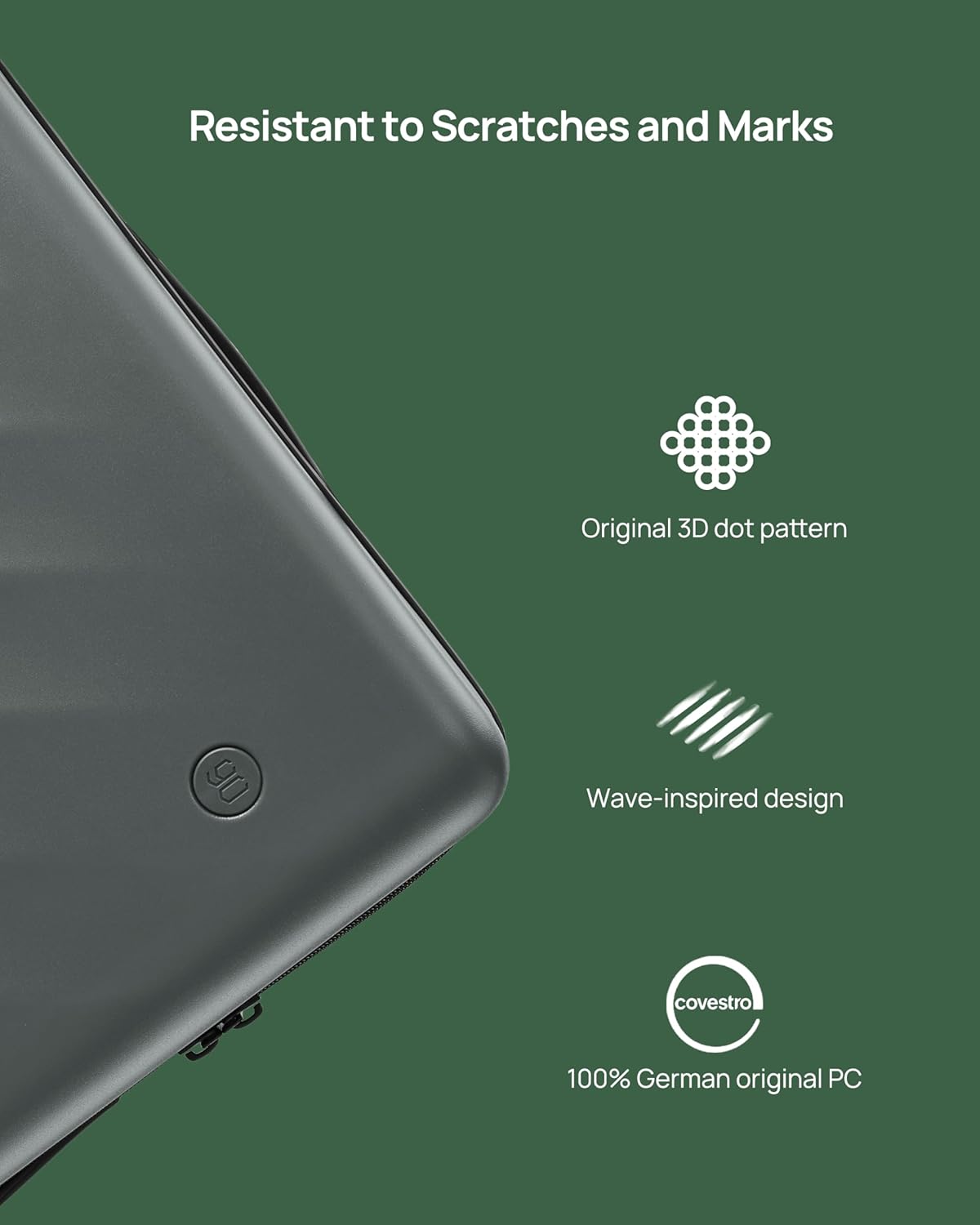 NINETYGO Carry On Suitcase, 20 Inch Carry-On Luggage with Double Spinner Wheels, Anti-Burst Zipper, Hard Case PC Suitcase Carry On, Lightweight Travel Luggage, TSA Approved (Slate Grey, Hudson)