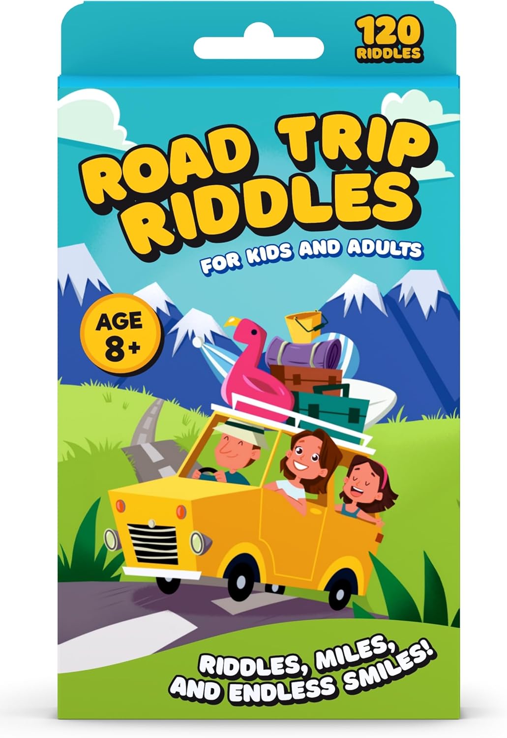WELL BALANCED 120 Road Trip Riddles - Road Trip Car Game for Kids