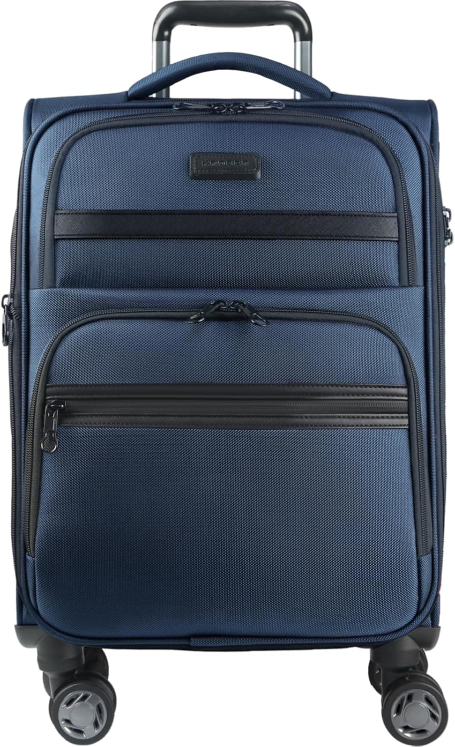 KROSER Softside Expandable Carry On Luggage with Spinner Wheels & Built-in TSA Lock, Durable Suitcase Rolling Luggage with USB Port, Carry-On 20-Inch, Haze Blue